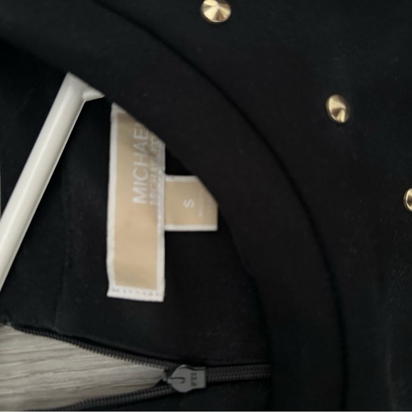 Michael Kors Black Mini Dress with Gold Accents - Picture 4 of 5